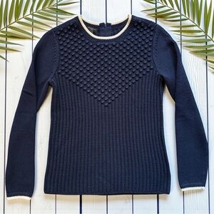 Talbots Petite Textured Knit Sweater – Long Sleeve Pullover | Petite Small